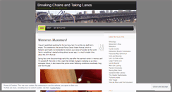 Desktop Screenshot of breakingchainstakinglanes.wordpress.com