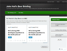 Tablet Screenshot of beerbriefing.wordpress.com