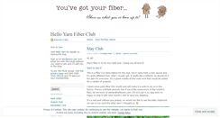 Desktop Screenshot of helloyarnfiberclub.wordpress.com