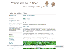 Tablet Screenshot of helloyarnfiberclub.wordpress.com