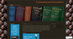 Desktop Screenshot of connoisseurschronicles.wordpress.com