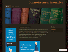 Tablet Screenshot of connoisseurschronicles.wordpress.com