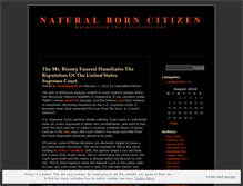 Tablet Screenshot of naturalborncitizen.wordpress.com