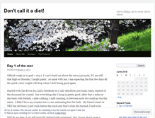 Tablet Screenshot of dontcallitadiet.wordpress.com