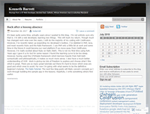 Tablet Screenshot of kwbarrett.wordpress.com