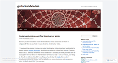 Desktop Screenshot of guitarsandviolins.wordpress.com