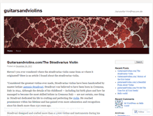 Tablet Screenshot of guitarsandviolins.wordpress.com