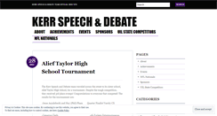 Desktop Screenshot of kerrspeechanddebate.wordpress.com