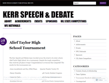 Tablet Screenshot of kerrspeechanddebate.wordpress.com