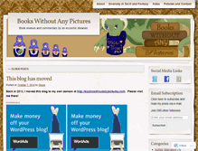 Tablet Screenshot of bookswithoutanypictures.wordpress.com