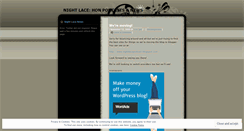 Desktop Screenshot of nightlace.wordpress.com
