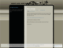 Tablet Screenshot of nightlace.wordpress.com