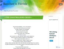 Tablet Screenshot of bansheeinflorida.wordpress.com