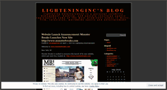 Desktop Screenshot of lighteninginc.wordpress.com