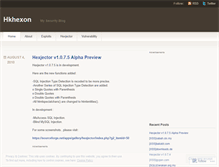 Tablet Screenshot of hkhexon.wordpress.com