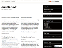 Tablet Screenshot of justread.wordpress.com
