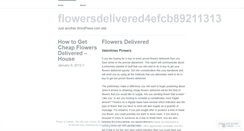 Desktop Screenshot of flowersdelivered4efcb89211313.wordpress.com