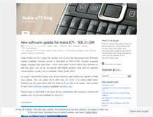 Tablet Screenshot of nokiae71.wordpress.com