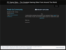 Tablet Screenshot of pcgamesites.wordpress.com