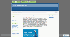 Desktop Screenshot of eportfolioreview.wordpress.com