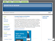 Tablet Screenshot of eportfolioreview.wordpress.com