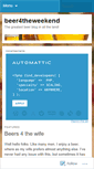 Mobile Screenshot of beer4theweekend.wordpress.com