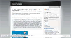 Desktop Screenshot of followingrobots.wordpress.com