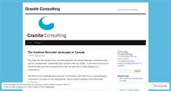 Desktop Screenshot of graniteconsulting.wordpress.com