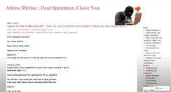 Desktop Screenshot of dearspammer.wordpress.com