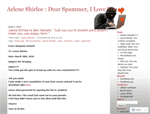 Tablet Screenshot of dearspammer.wordpress.com