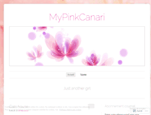 Tablet Screenshot of mypinkcanari.wordpress.com