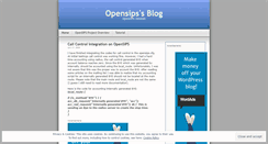 Desktop Screenshot of opensips.wordpress.com
