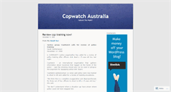 Desktop Screenshot of copwatchau.wordpress.com
