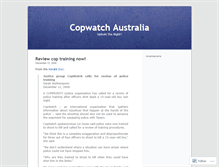 Tablet Screenshot of copwatchau.wordpress.com