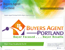 Tablet Screenshot of buyersagentportland.wordpress.com