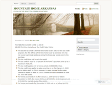 Tablet Screenshot of mountainhomearkansas.wordpress.com