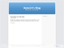 Tablet Screenshot of myke24.wordpress.com