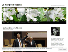 Tablet Screenshot of lamariposacubana.wordpress.com