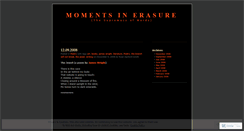 Desktop Screenshot of momentsinerasure.wordpress.com