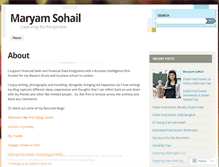 Tablet Screenshot of maryamsohail.wordpress.com