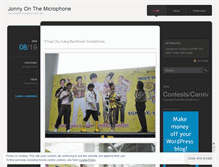 Tablet Screenshot of jonnyemcee.wordpress.com