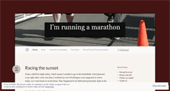 Desktop Screenshot of imrunningamarathon.wordpress.com