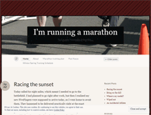 Tablet Screenshot of imrunningamarathon.wordpress.com