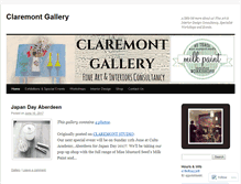 Tablet Screenshot of claremontgallery.wordpress.com