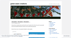 Desktop Screenshot of greenswancreations.wordpress.com