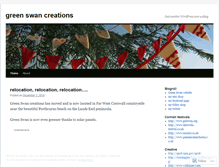 Tablet Screenshot of greenswancreations.wordpress.com