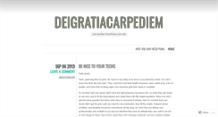 Desktop Screenshot of deigratiacarpediem.wordpress.com