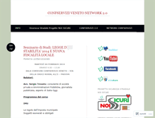 Tablet Screenshot of confserviziveneto.wordpress.com