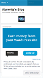 Mobile Screenshot of abrwrite.wordpress.com