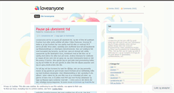 Desktop Screenshot of loveanyone.wordpress.com